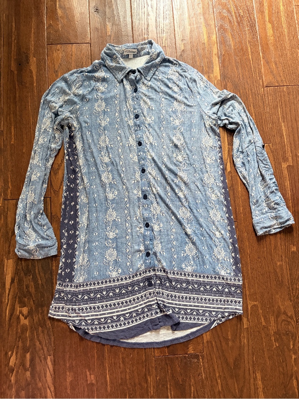 PJ Salvage Button Down Night Shirt